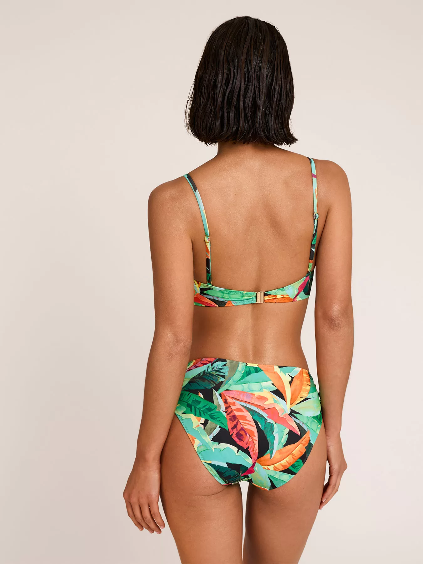 Wielobarwny, zielony Dół od bikini Selmark BN603 - zdjęcie 4