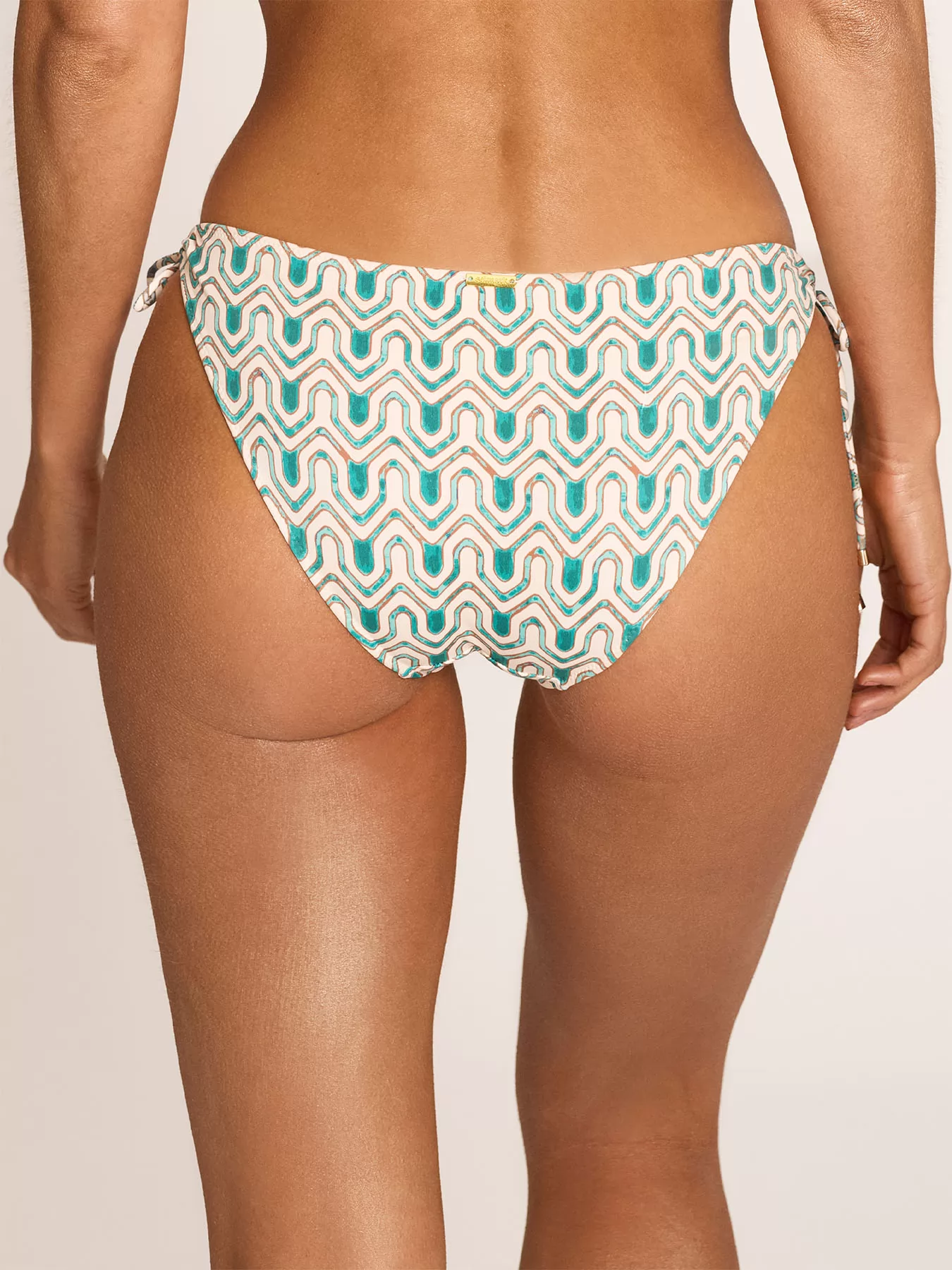 Kremowy, niebieski Dół od bikini Selmark BN507 - zdjęcie 2