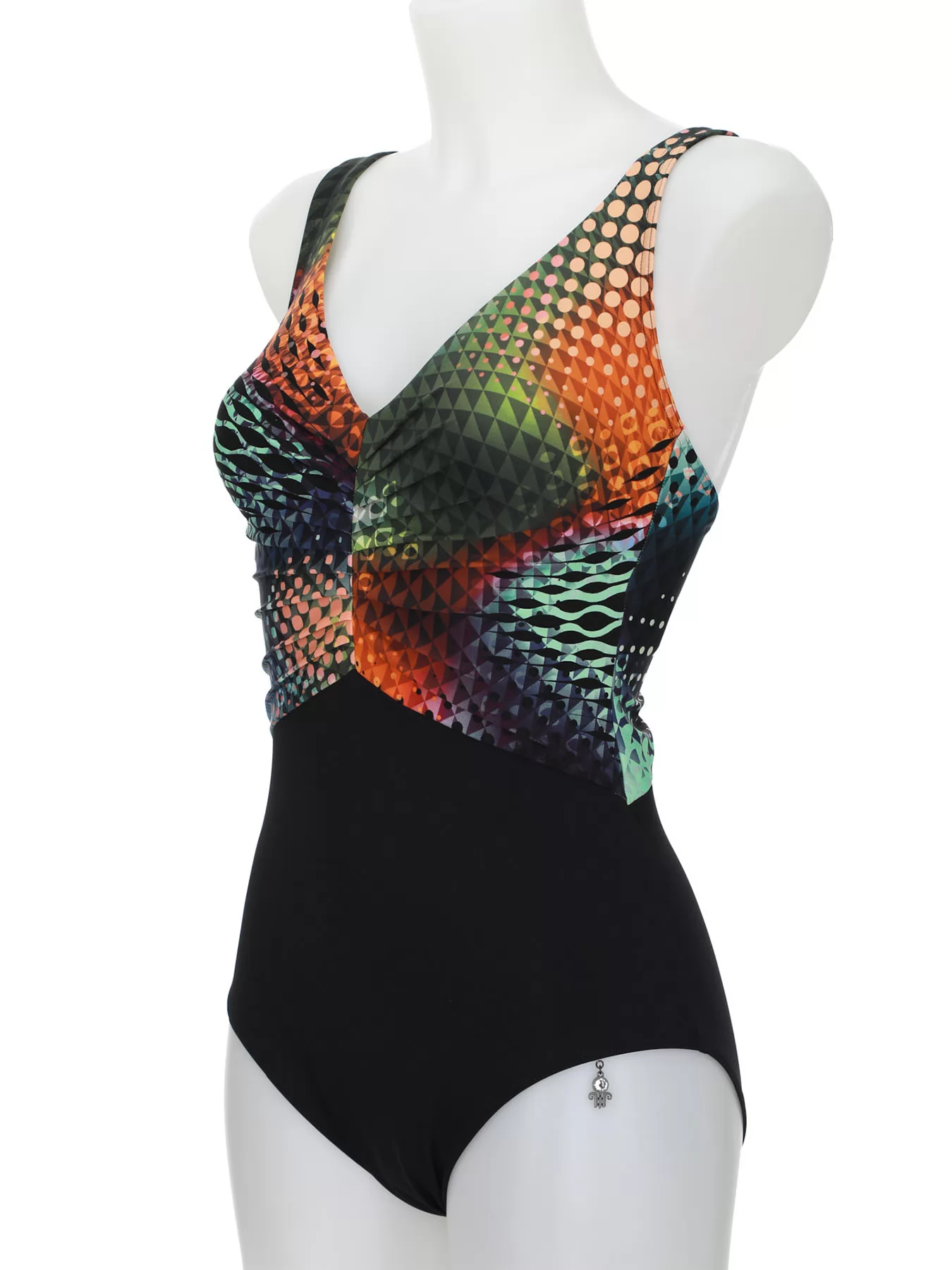 Czarny, wielobarwny Kostium kąpielowy Opera 62612 - zdjęcie 5