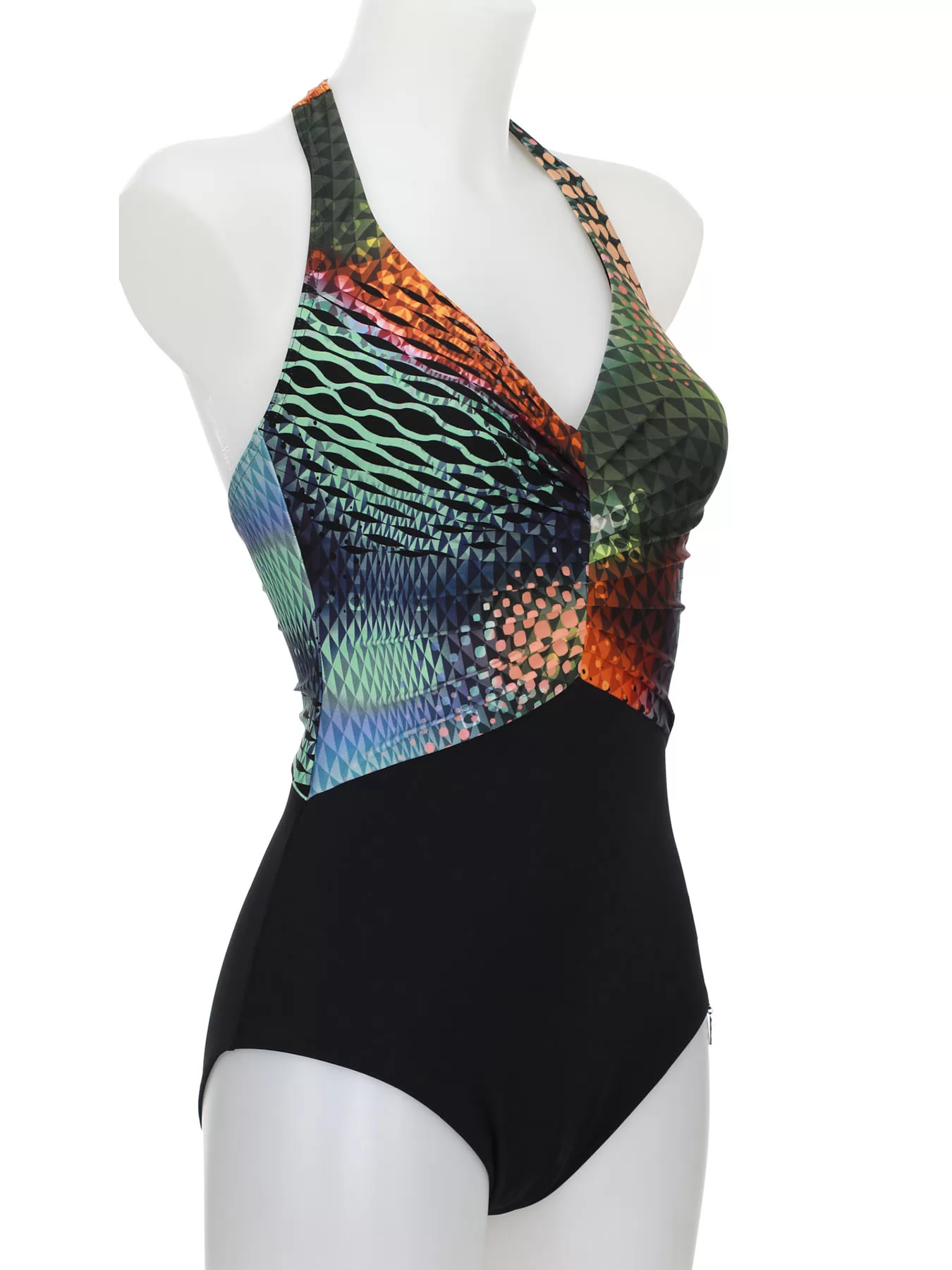 Czarny, wielobarwny Kostium kąpielowy Opera 62612 - zdjęcie 3