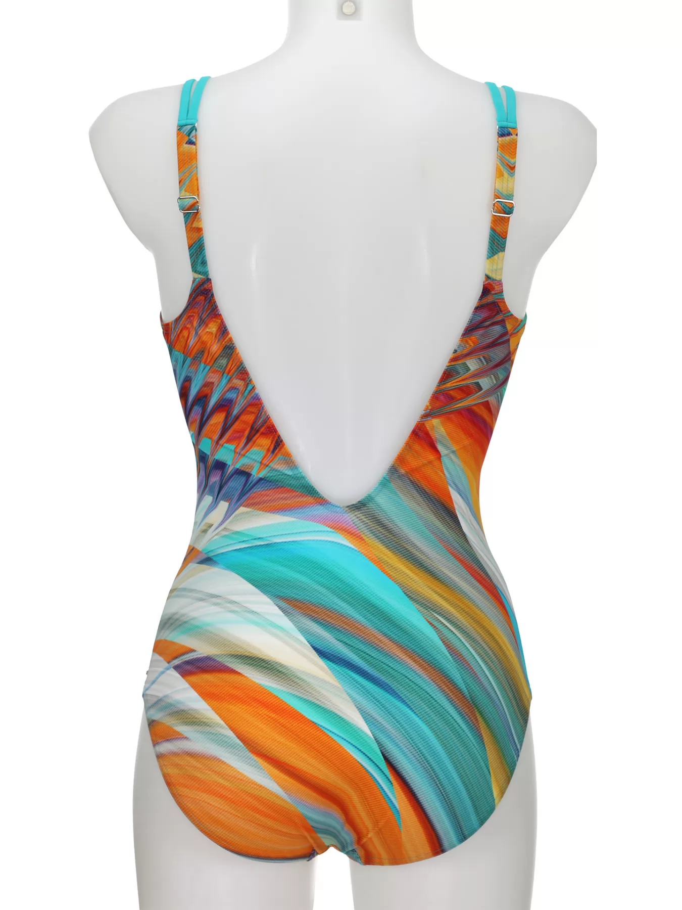 Niebieski, wielobarwny Kostium kąpielowy Sunflair 22079 - zdjęcie 2