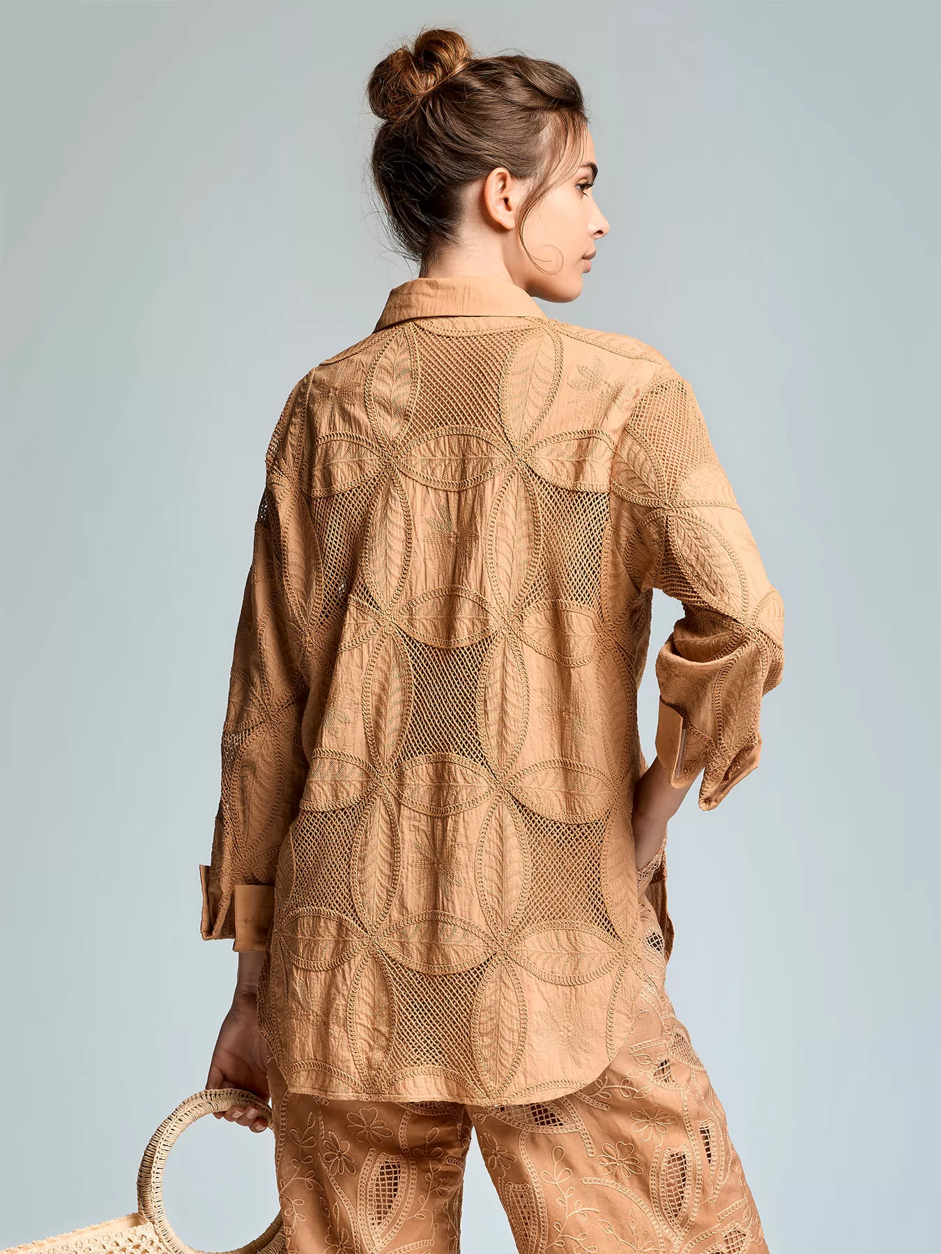 Beżowy Koszula damska Iconique Lily 26-009 - zdjęcie 2