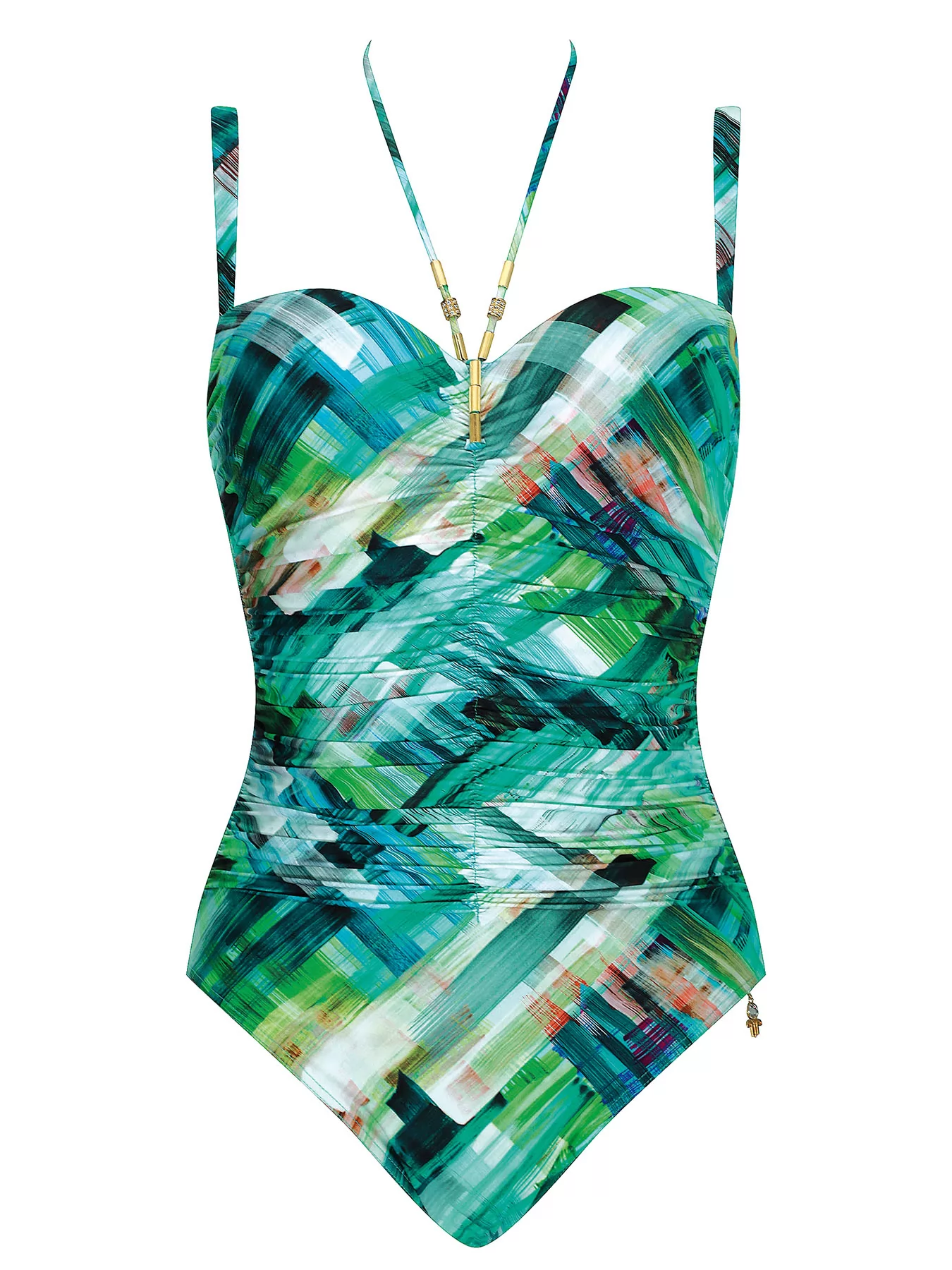 Niebieski, wielobarwny Kostium kąpielowy Opera 62002 - zdjęcie 1