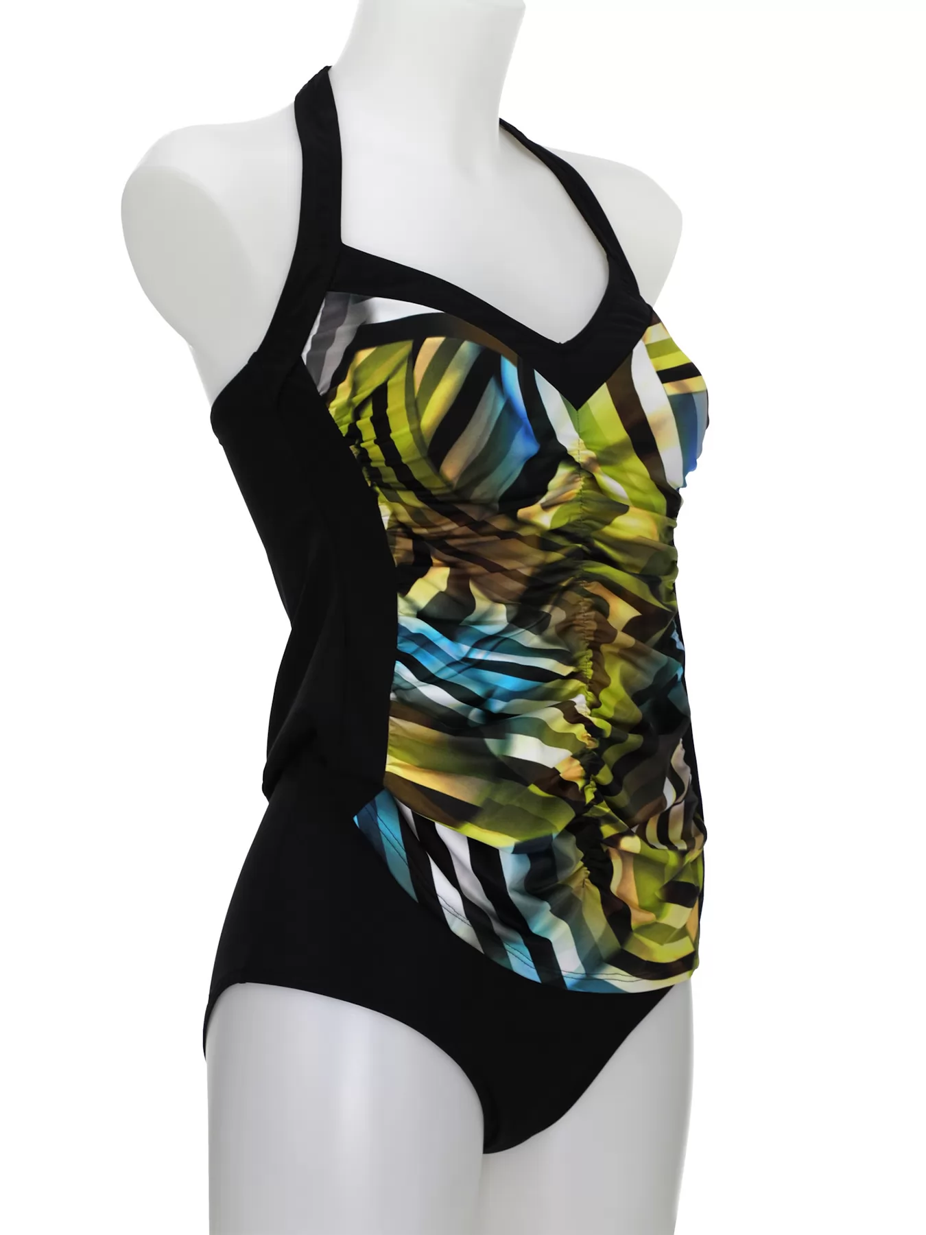 Zielony, czarny, wielobarwny Tankini Sunflair 28004 - zdjęcie 5