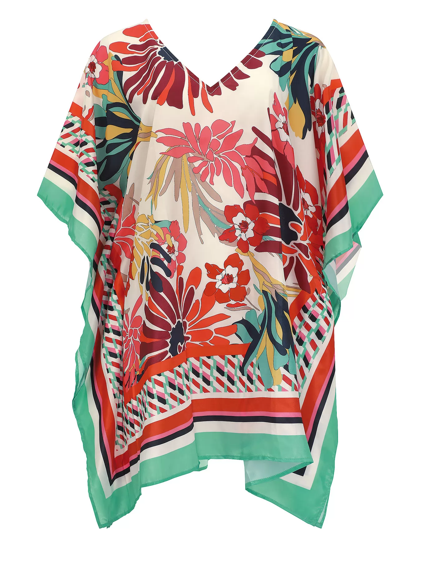 Wielobarwny Tunika plażowa Sunflair 23808 - zdjęcie 1