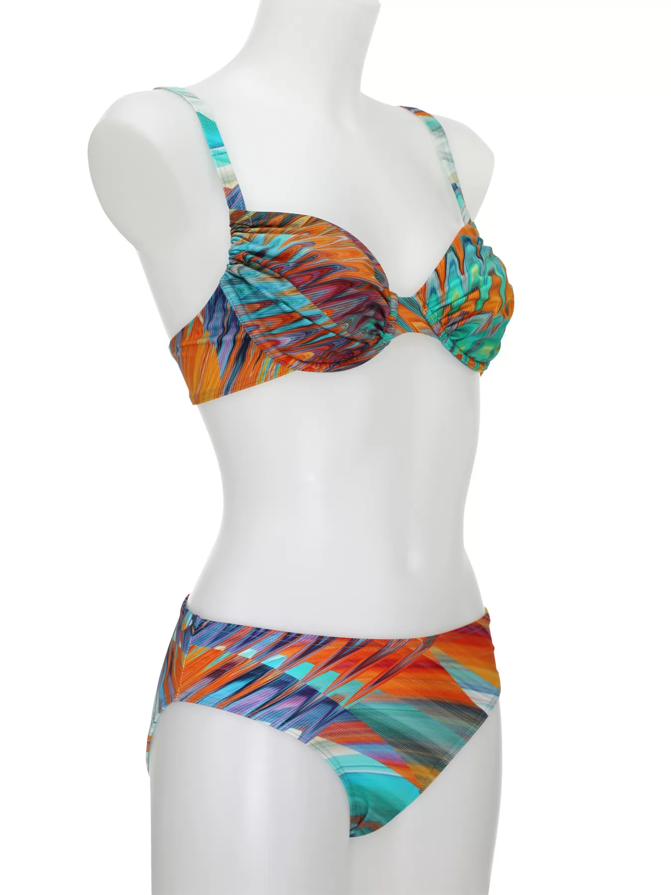 Pomarańczowy, wielobarwny Kostium kąpielowy Sunflair 21068 - zdjęcie 4