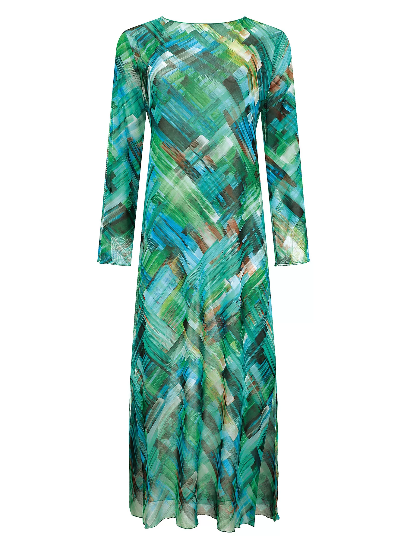 Wielobarwny, zielony Tunika plażowa Opera 63300 - zdjęcie 1