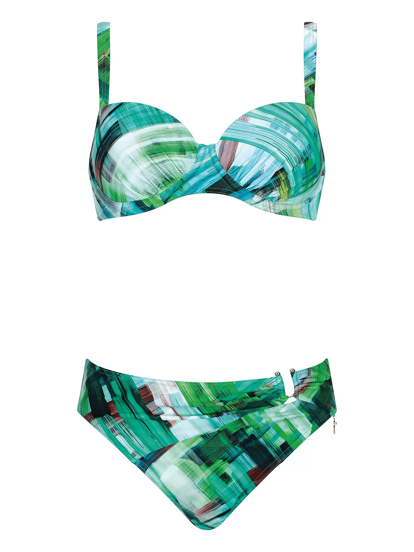 Wielobarwny, zielony Kostium kąpielowy Opera 61003 - zdjęcie 1