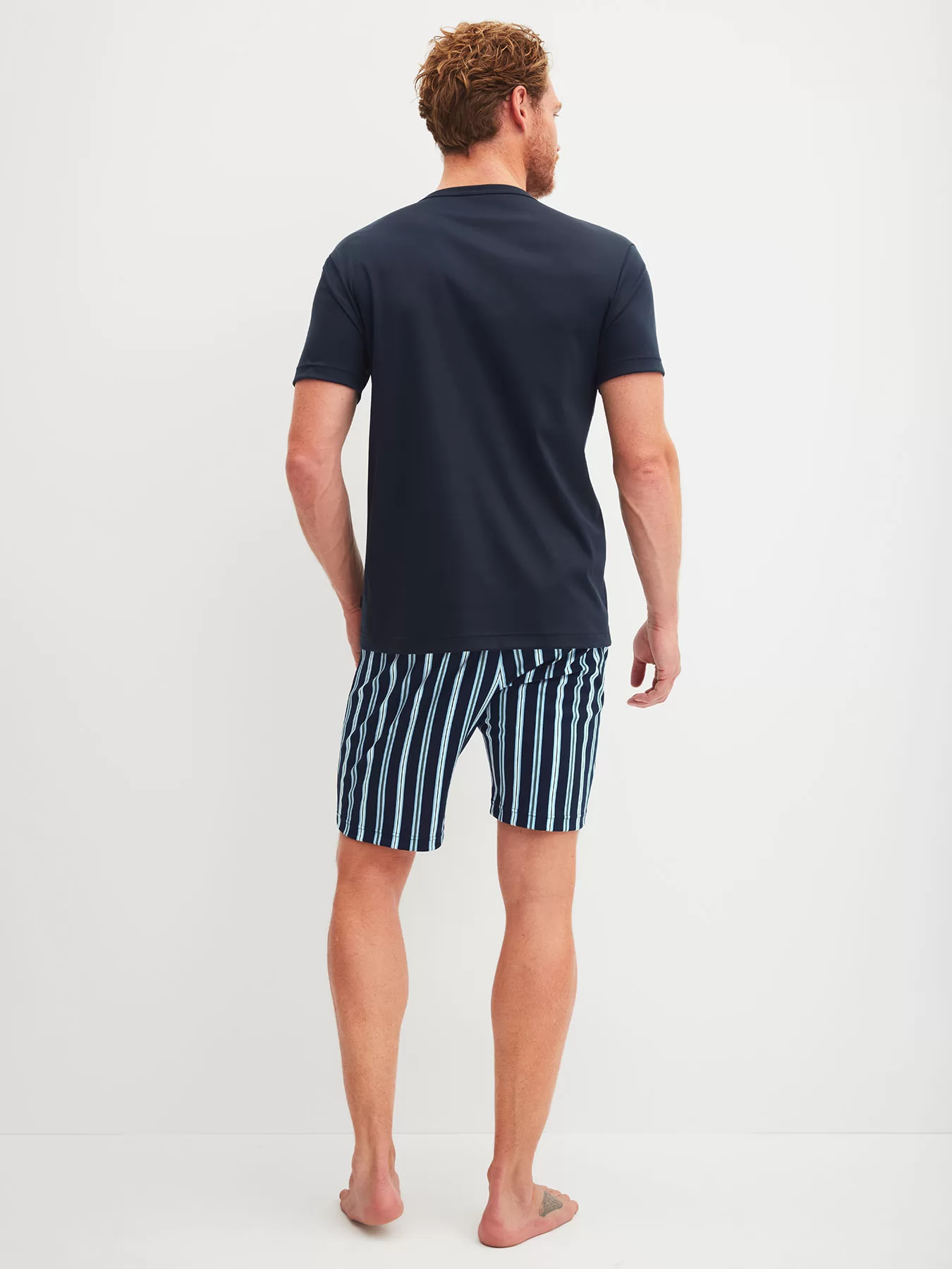 Granatowy Piżama męska Calida Relax Choice 41967 - zdjęcie 2