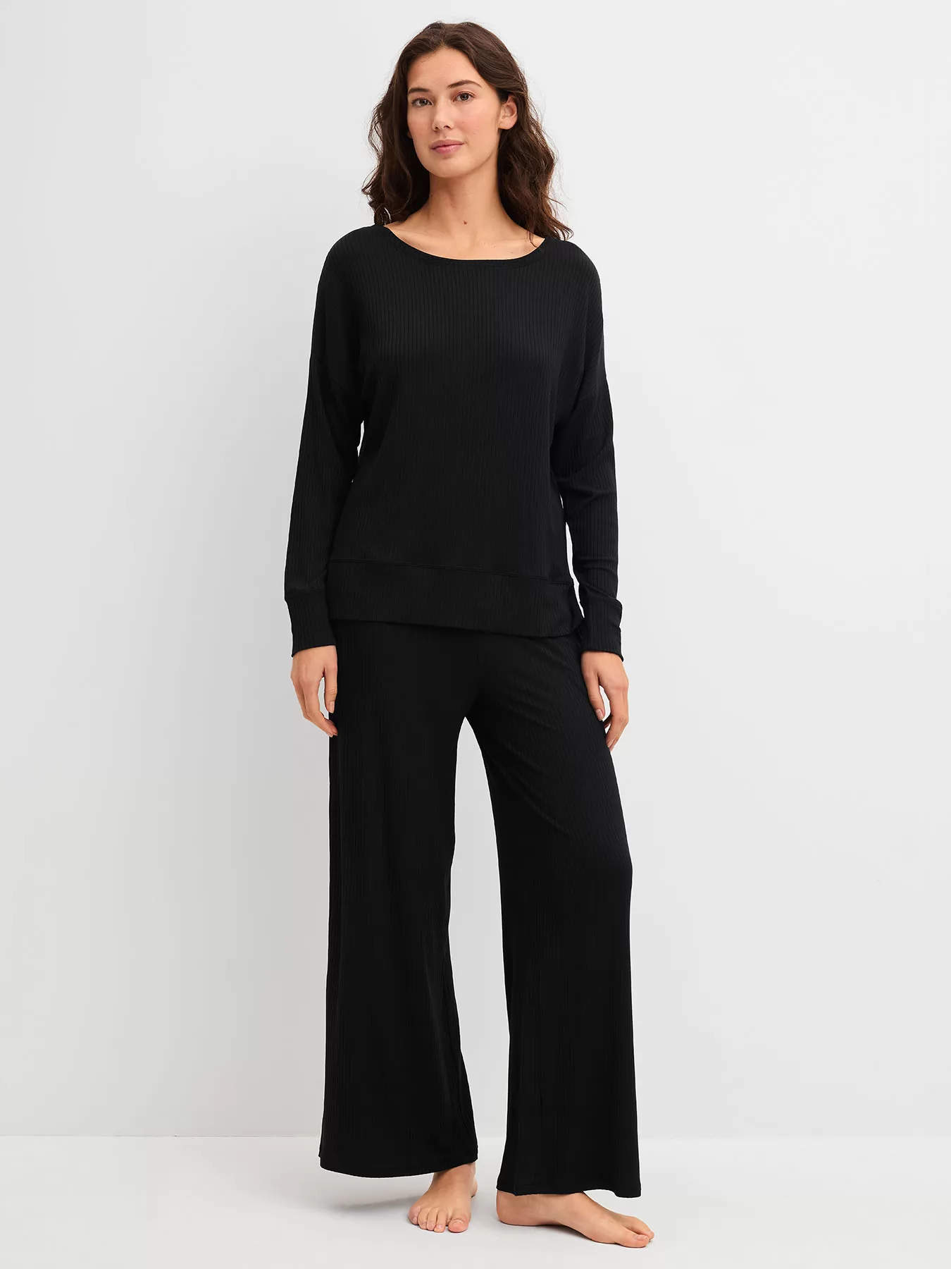 Czarny Spodnie damskie 7/8 Calida Feminine Lounge 29574 - zdjęcie 4