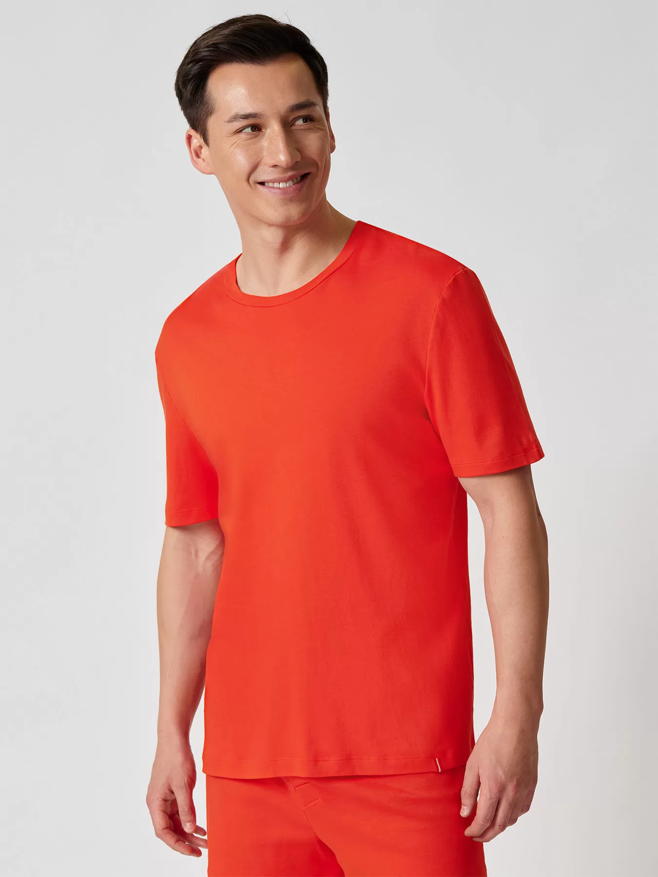 Pomarańczowy Koszulka męska Huber Cotton Classic 110165 - zdjęcie 1