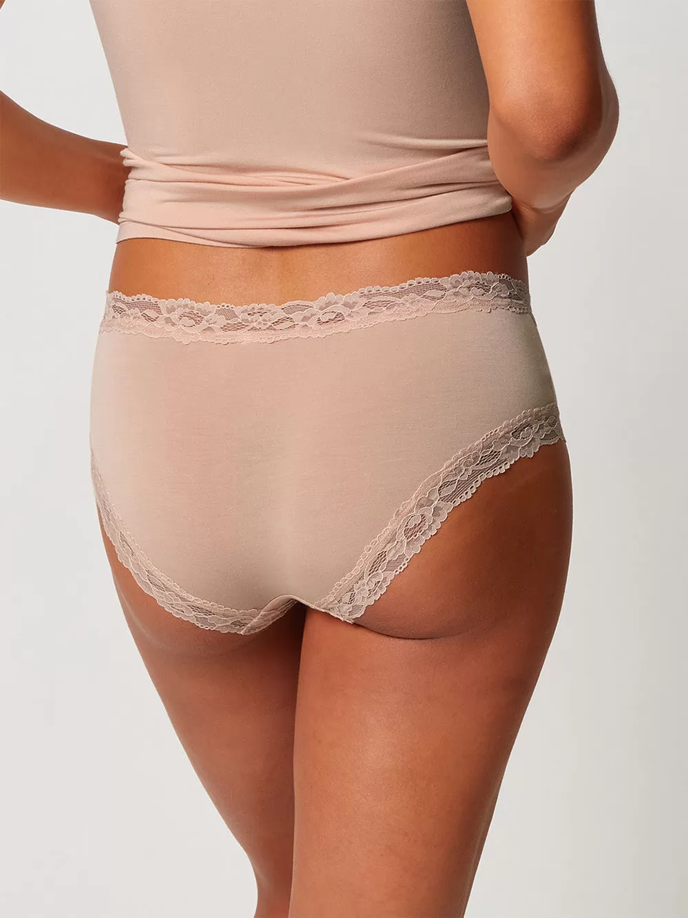Pudrowy róż Figi 2PACK Skiny Advantage Modal Lace 087428 - zdjęcie 3