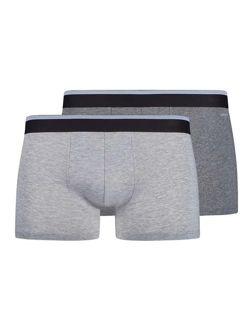 Antracytowy, szary Bokserki męskie 2PACK Skiny Cotton Multipack 085132 - zdjęcie 2