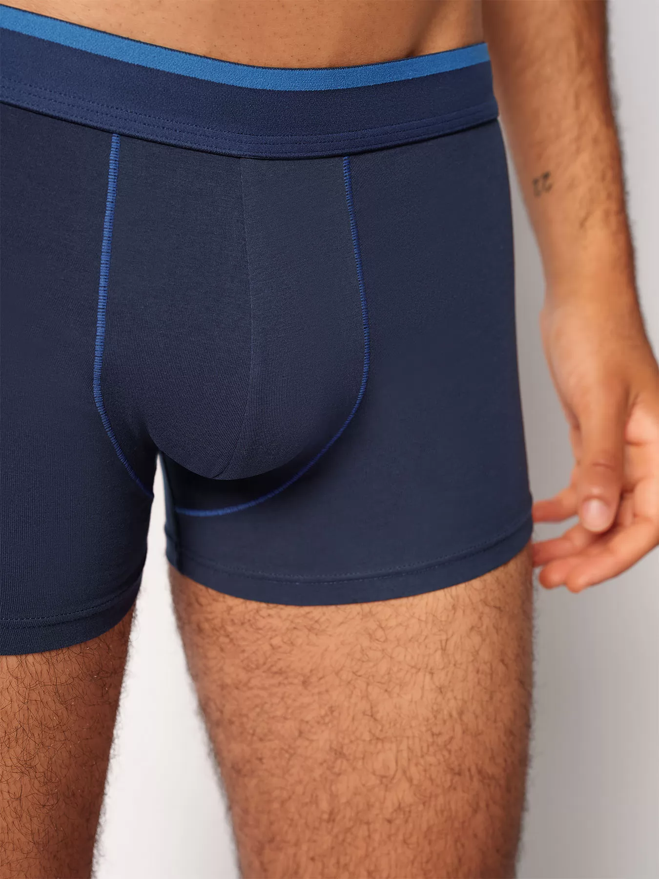 Granatowy, niebieski Bokserki męskie 3PACK Skiny Cotton Multipack 085742 - zdjęcie 6
