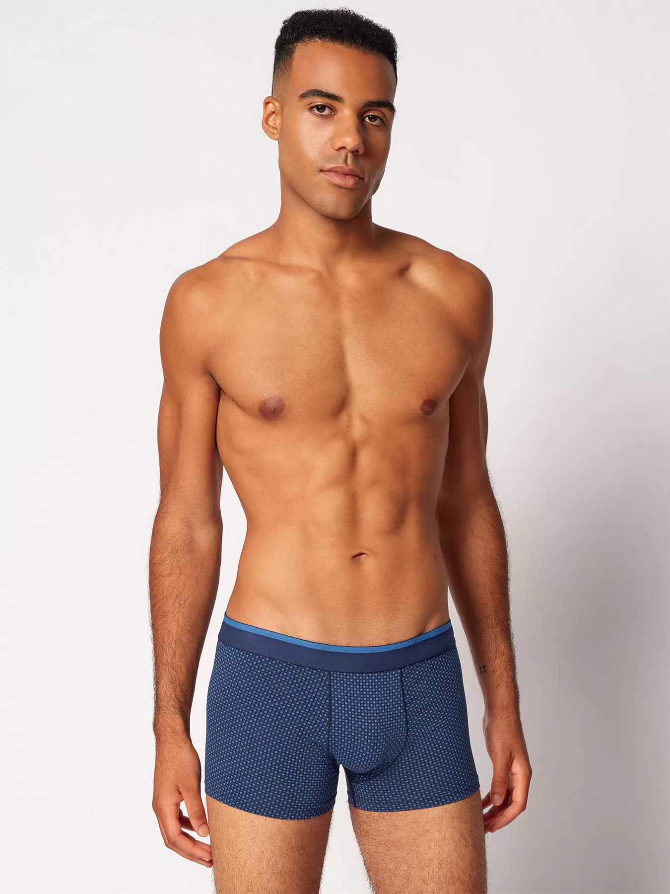 Granatowy, niebieski Bokserki męskie 3PACK Skiny Cotton Multipack 085742 - zdjęcie 1