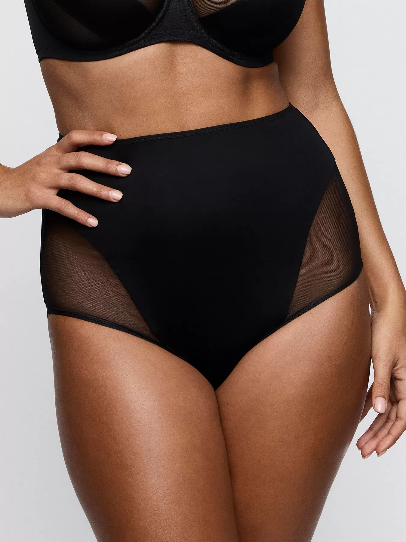 Czarny Figi wysokie Primadonna Twist Sheary 542643 - zdjęcie 1