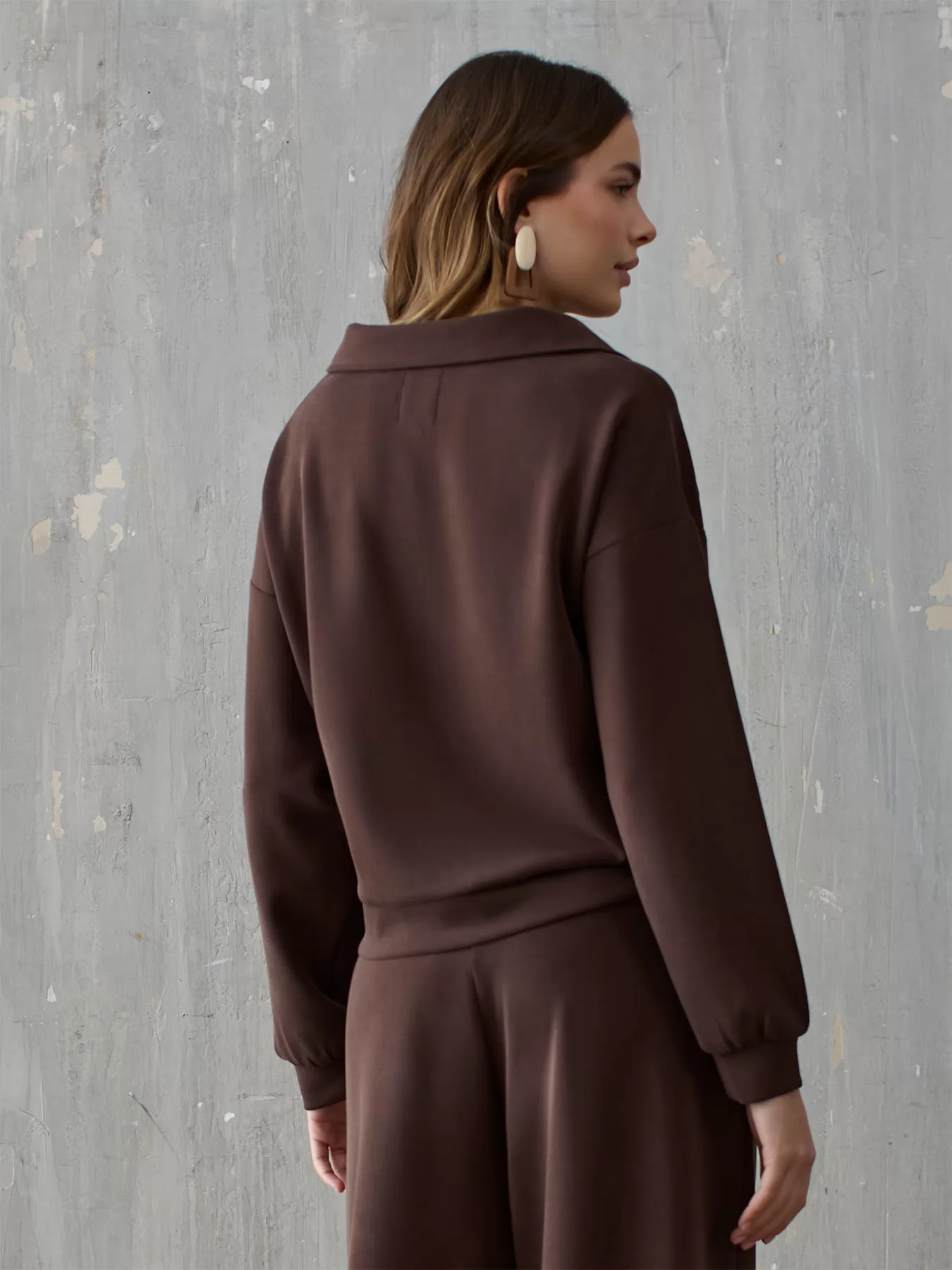Brązowy Bluza dresowa Iconique 26FW-13 - zdjęcie 2